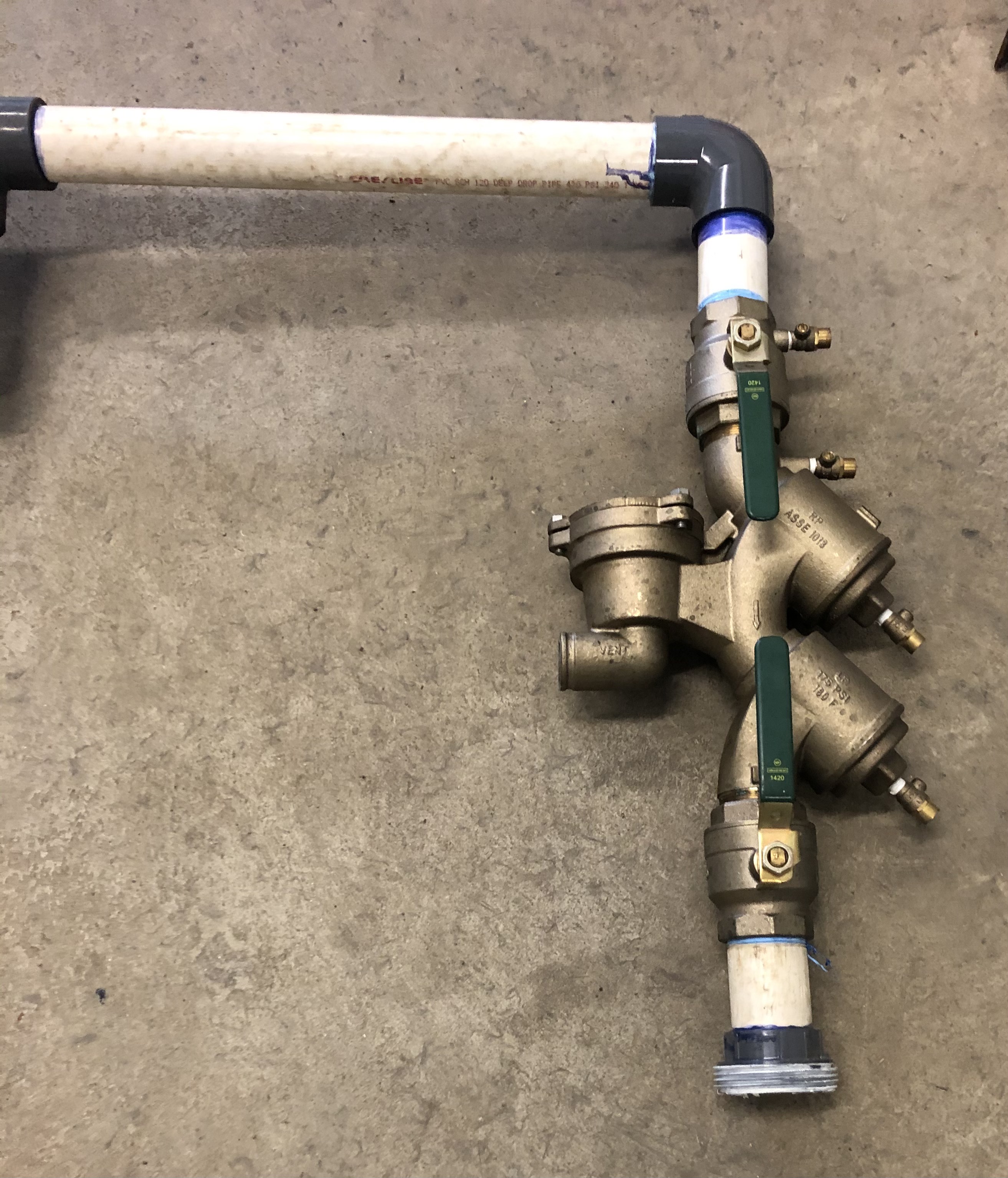 Excess City Equipment Anti-siphon valve